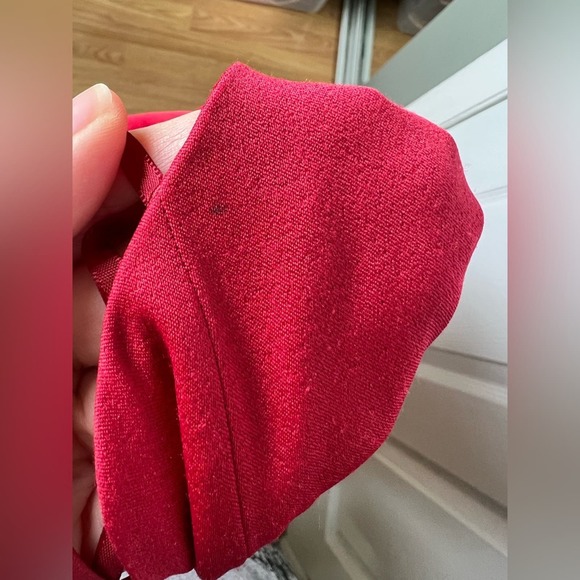 Elliatt Asymmetric Satin Cocktail Dress In Merlot XS - Picture 7 of 10